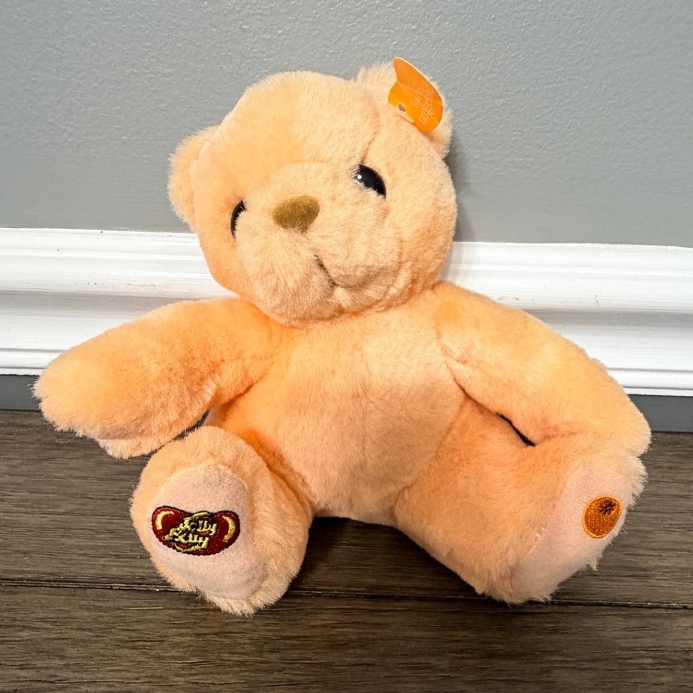 Vintage Jelly Belly Orange Teddy Bear‎ Plush